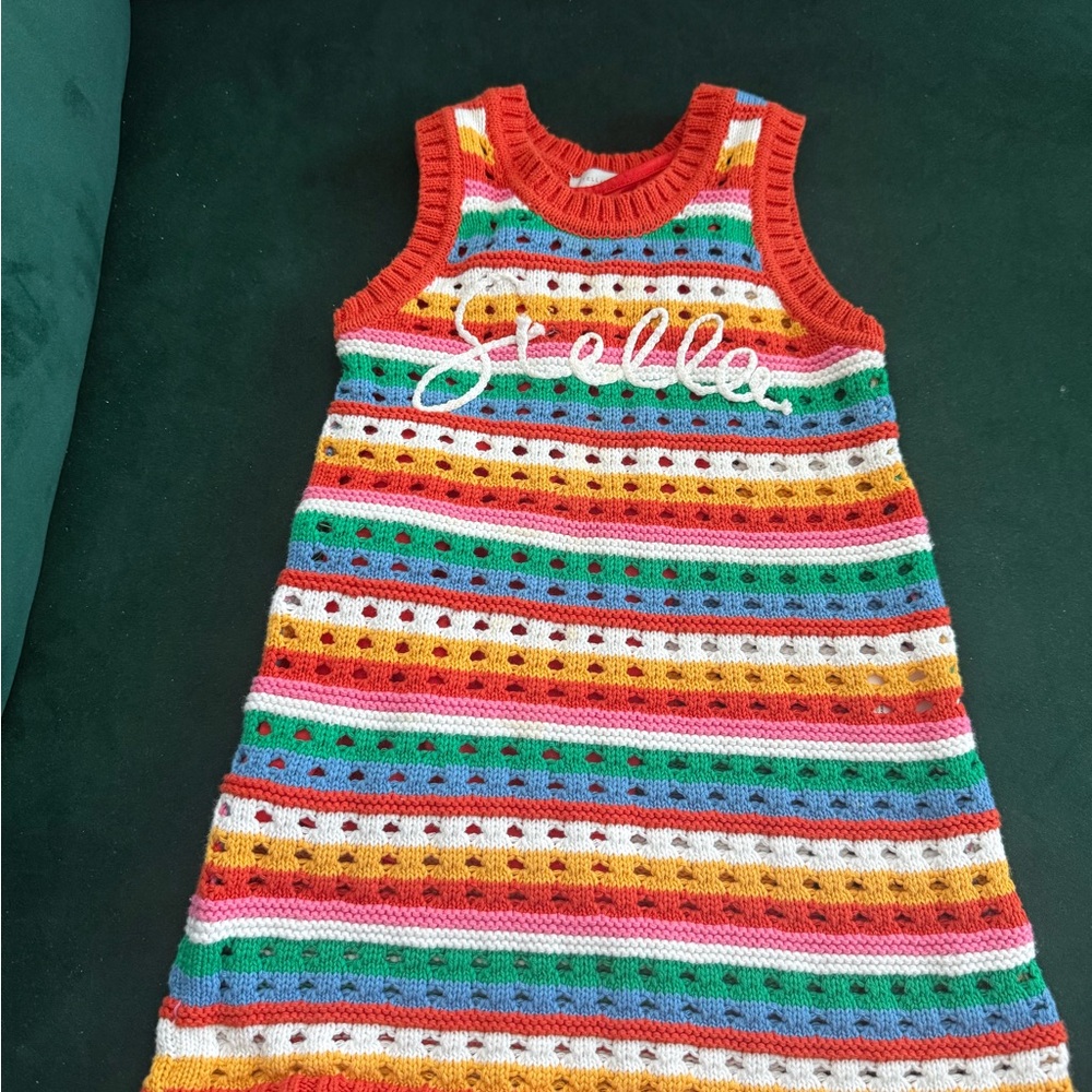 Stella McCartney
Girls' Eyelet Logo Mini Dress